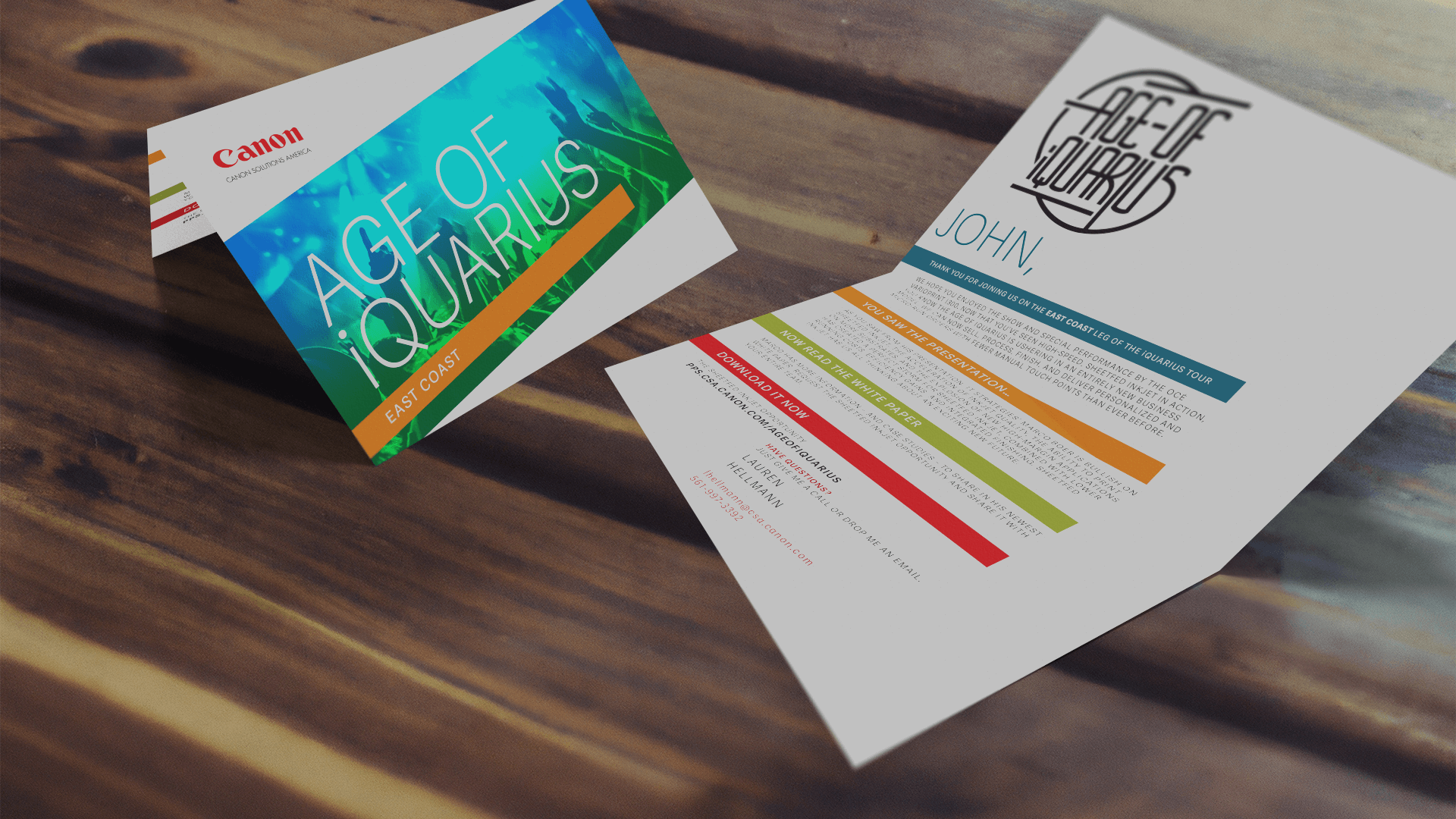 Canon's Age of iQuarius Direct Mail Campaign