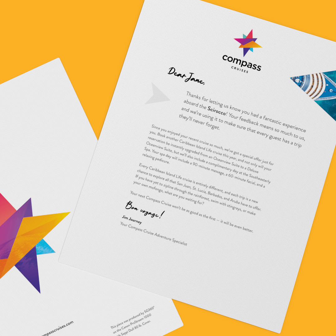 Compass Cruise Mailer Letter