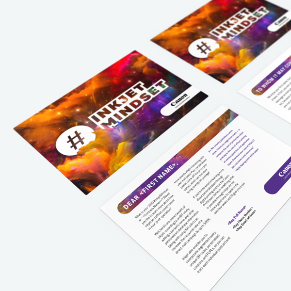 Inkjet Mindset folding mailer