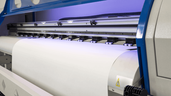 Large format printer printing