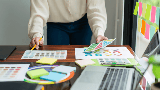 A designer looks at print samples