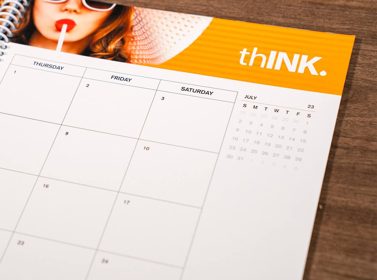 thINK branded calendar event planner