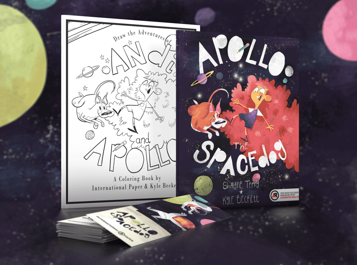 Apollo the Spacedog augmented reality children's book