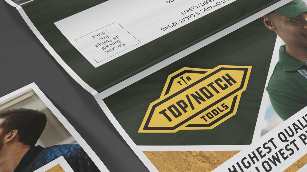 Top-Notch Tools Direct Mail Campaign Detail Shot