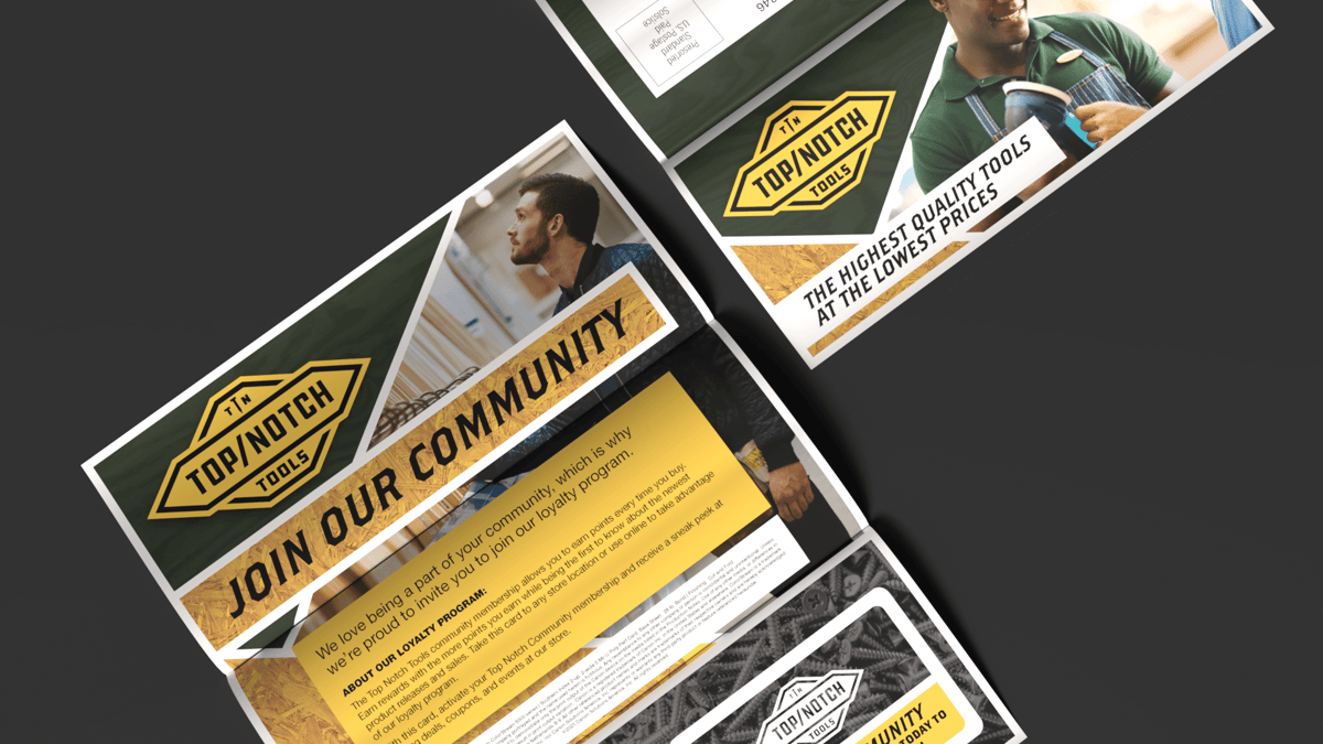 Top-Notch Tools Direct Mail Campaign Pieces