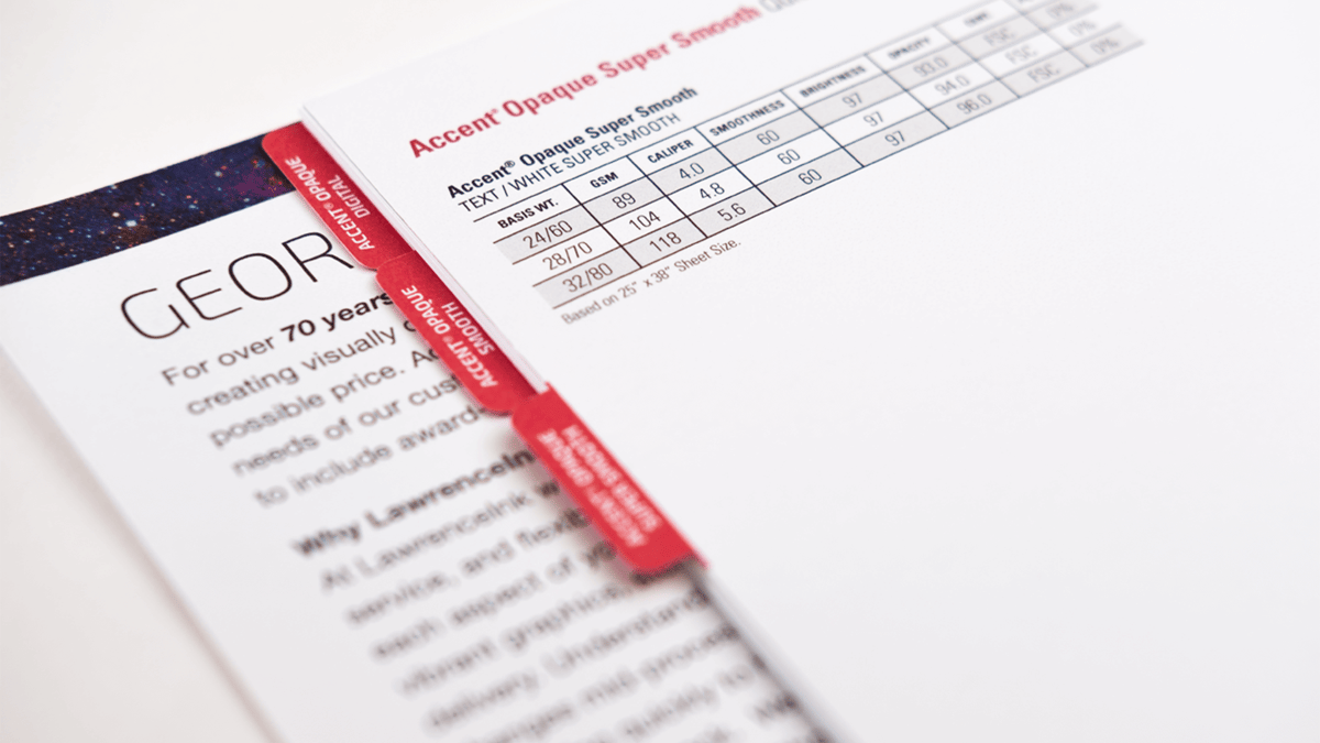 Detail Shot of LawrenceInk Guide to Inkjet Paper