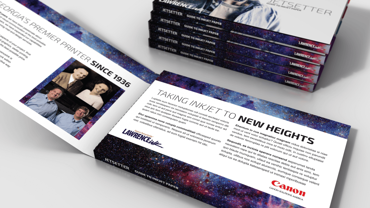 Inside of LawrenceInk Guide to Inkjet Paper